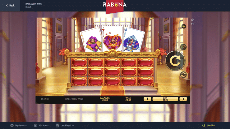 Harlequin Wins Online Slot