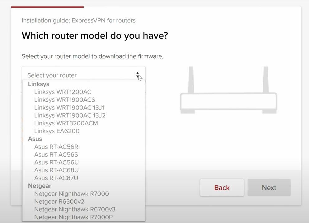 <strong>Select Router Model</strong>