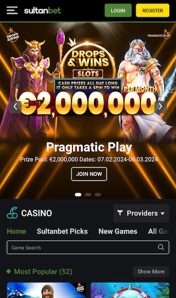 Sultanbet Casino Homepage Qatar