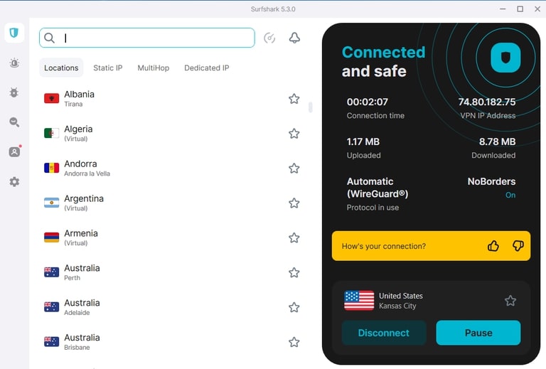 <strong>Choose a VPN server and connect</strong>