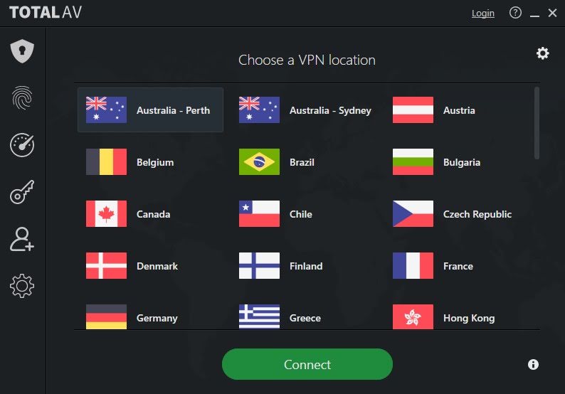 TotalAV VPN servers