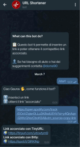 URL Shortener Telegram Bot