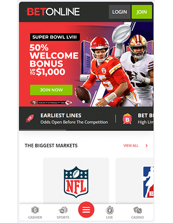 Betonline welcome bonus