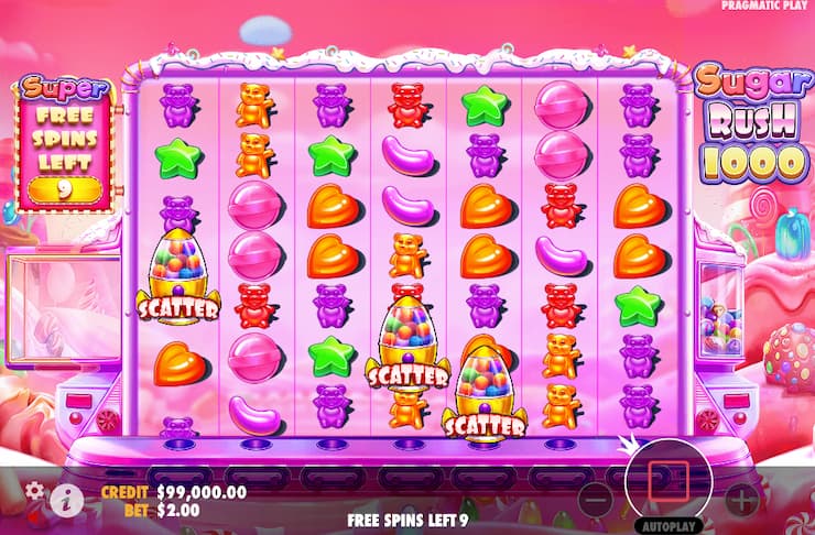 Sugar Rush 1000 online slot free spins activated