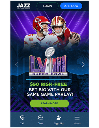 Jazz Sportsbook mobile