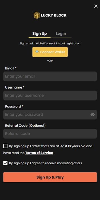 Register an Account