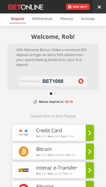 Make a Deposit