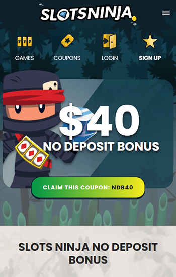 Slots Ninja Casino No Deposit Bonus