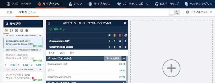 ピナクルカジノ　マルチビュー