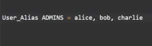 User Aliases