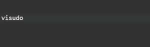 Editing the sudoers File Safely With Visudo