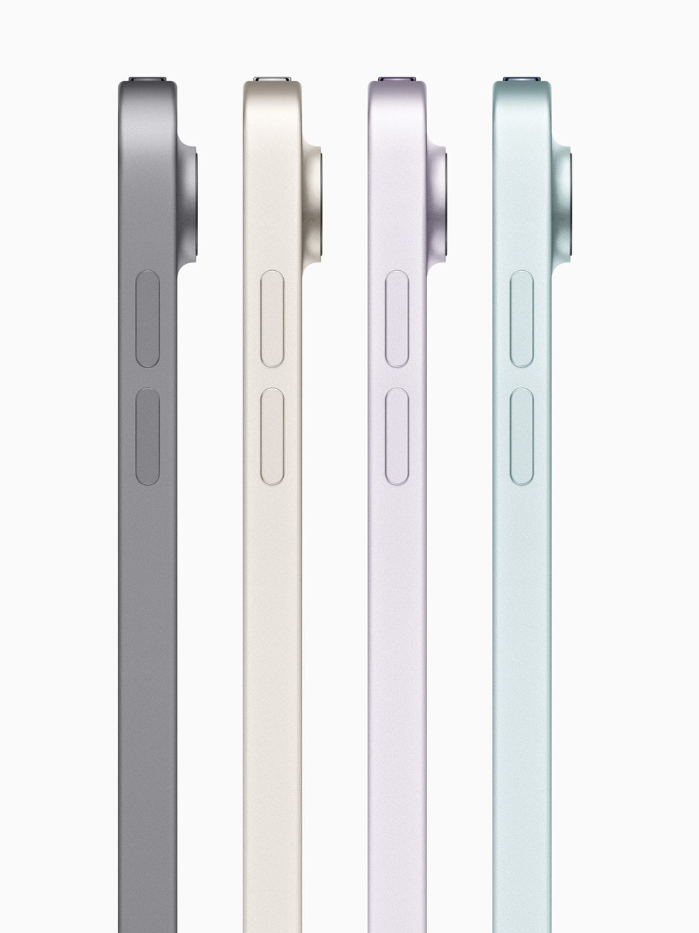 The new iPad Air colors: A light purple and blue join the classic lineup