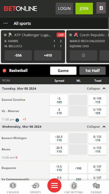 Bet on March Madness