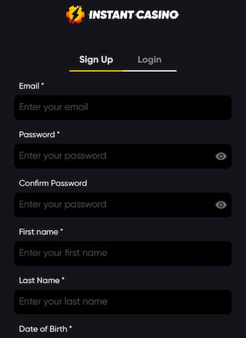 Sign Up for an Account