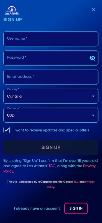 Create an Account