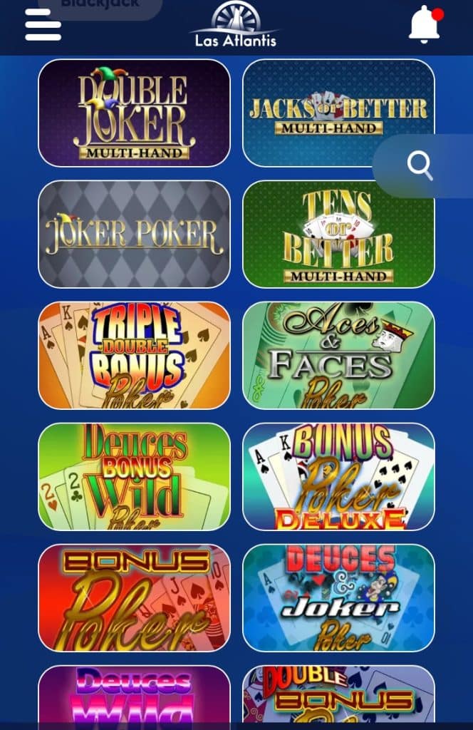 Las Atlantis Poker Search