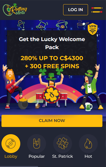 RollingSlots Mobile Casino