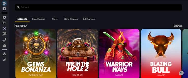 Instant Casino desktop