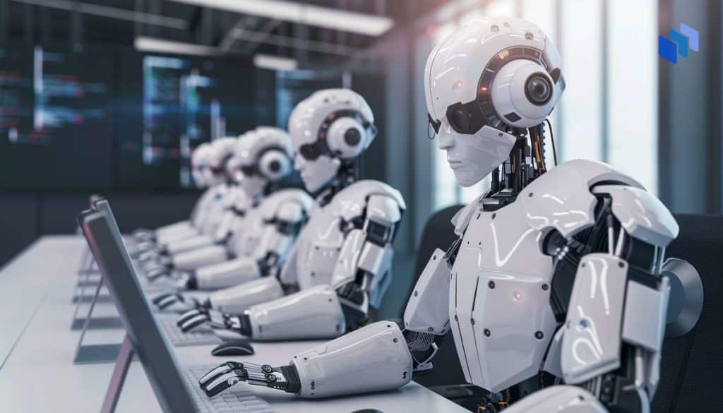 AI robots using computers
