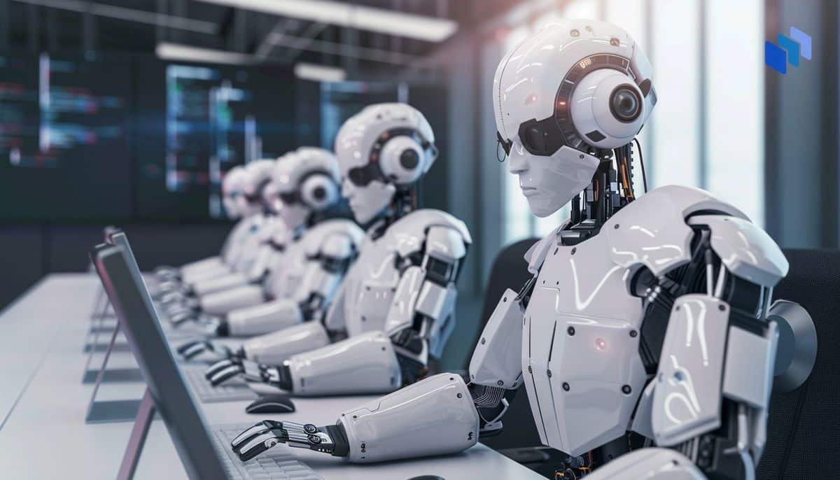 AI robots using computers