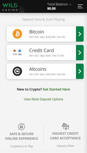 Make a First Deposit