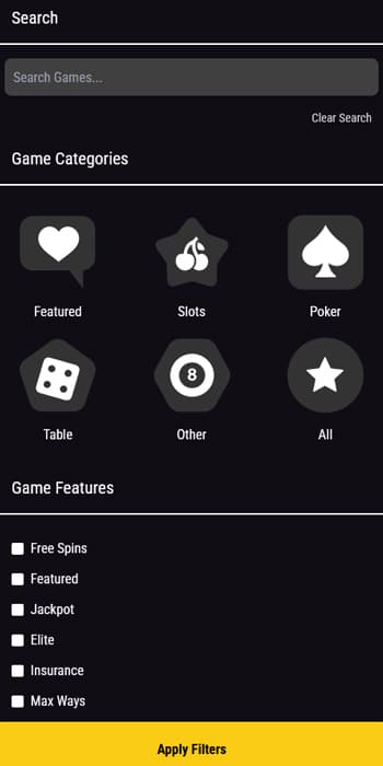 Black Lotus Casino Features