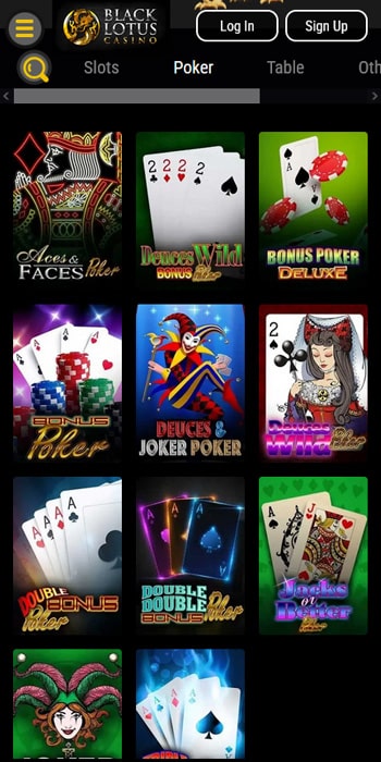 Black Lotus Poker Games