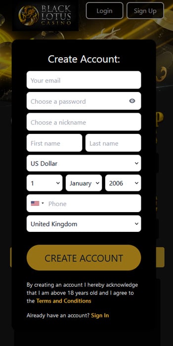 Register a New Account