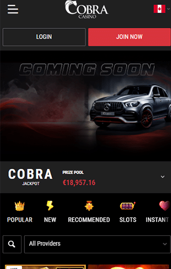 Cobra Casino Jeton Casino CA