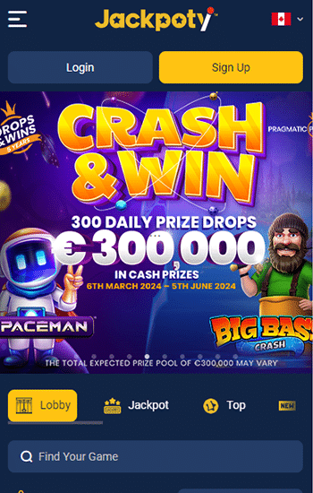 Jackpoty online Casino CA