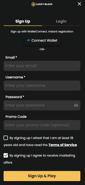 Create an account