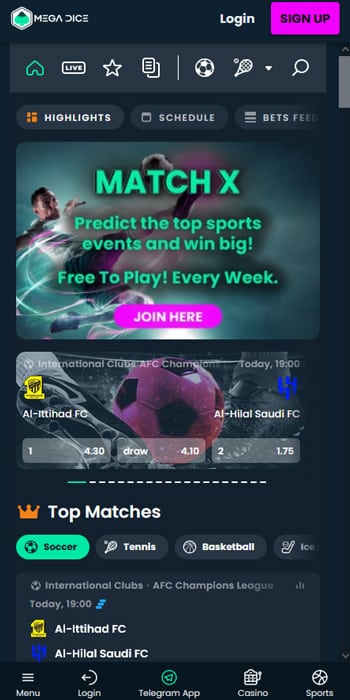 MegaDice Sportsbook