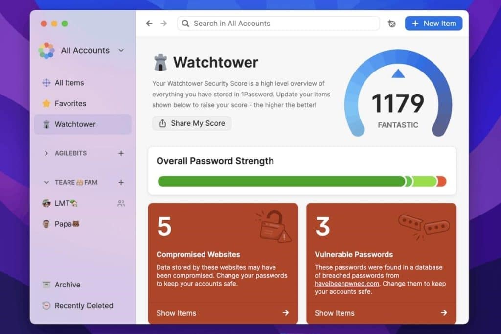 1Password's Watchtower