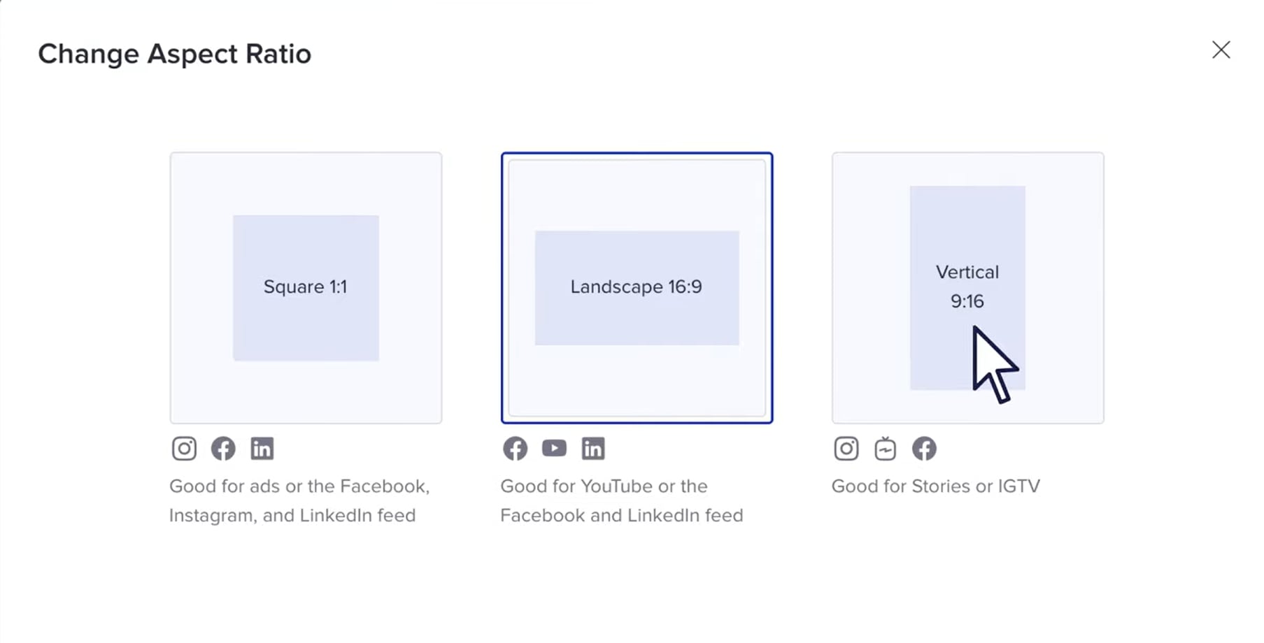 <strong>Change Aspect Ratio</strong>