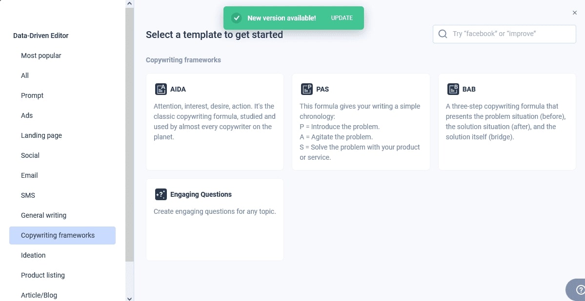 <strong>Use the Data-Driven Editor</strong>