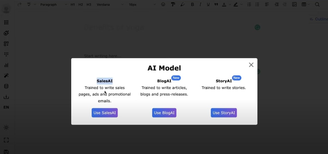 <strong>Choose AI Model</strong>