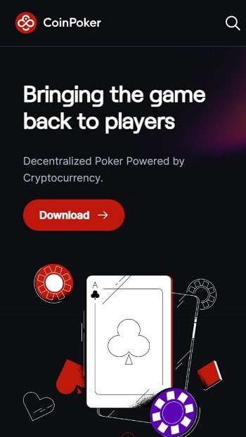 CoinPoker Homepage Australia