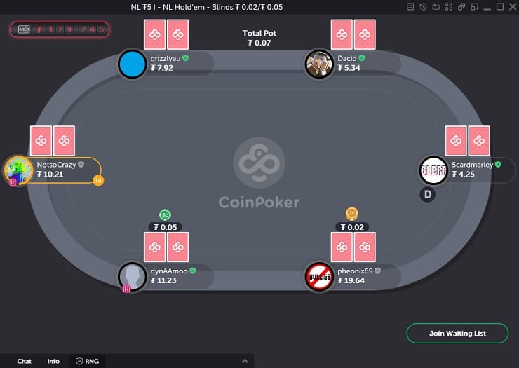 CoinPoker Desktop Table