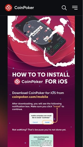 Download and Install the Poker Software