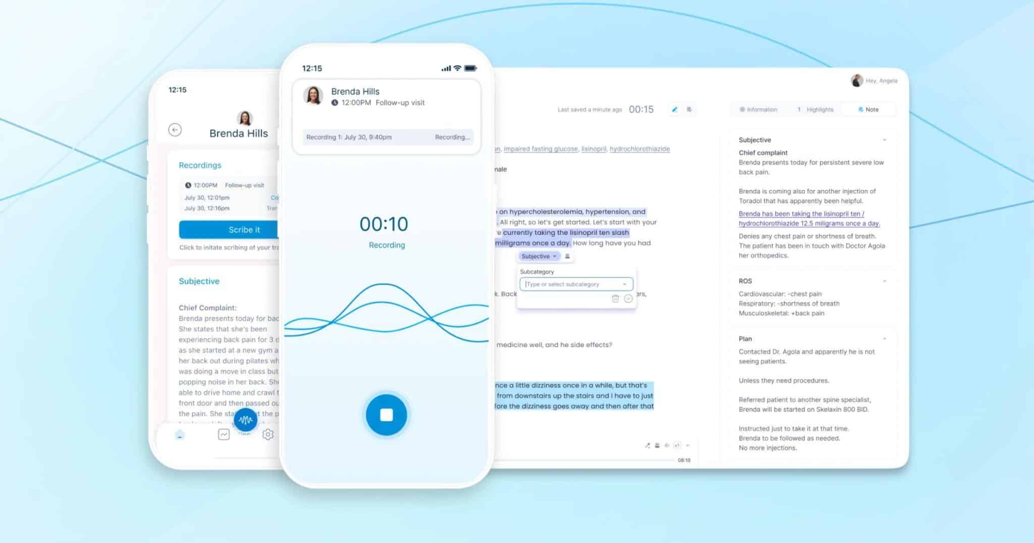 DeepScribe's AI Platform for Automating Clinical Documentation.