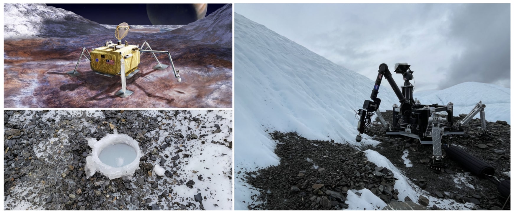 Artistic images of the Europa Lander