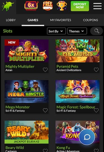 Raging Bull Slots casino games