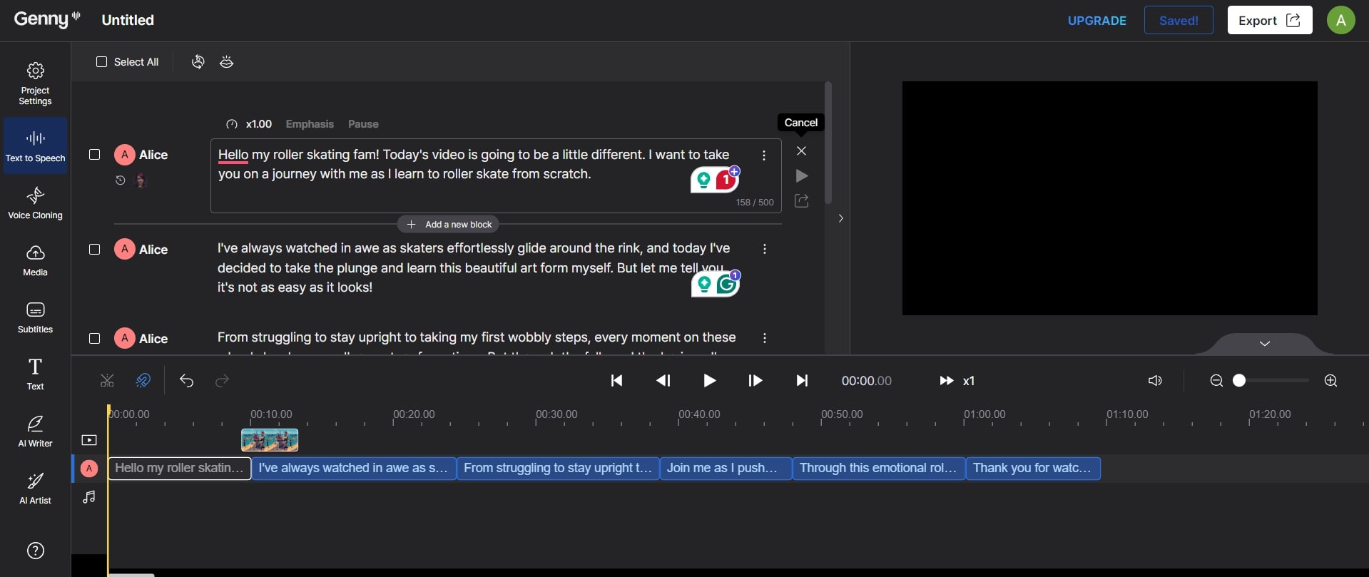 <strong>Generate Audio</strong>