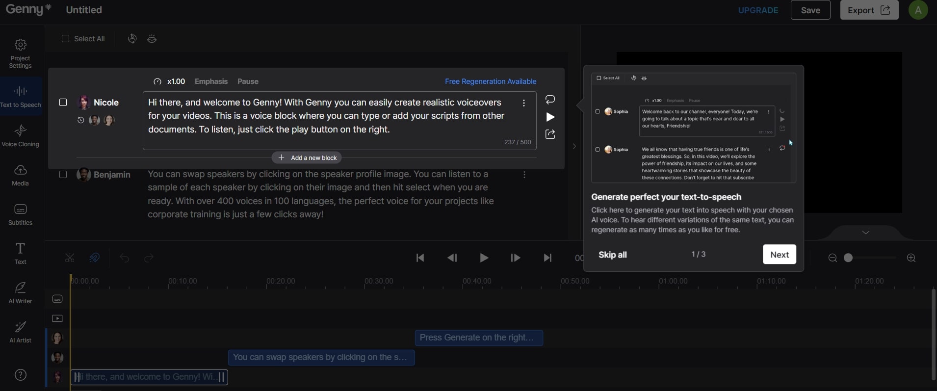 <strong>Add Voice Blocks</strong>