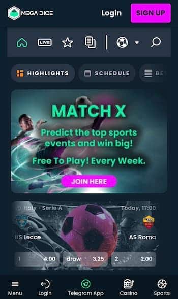 Mega Dice Sportsbook Bahrain