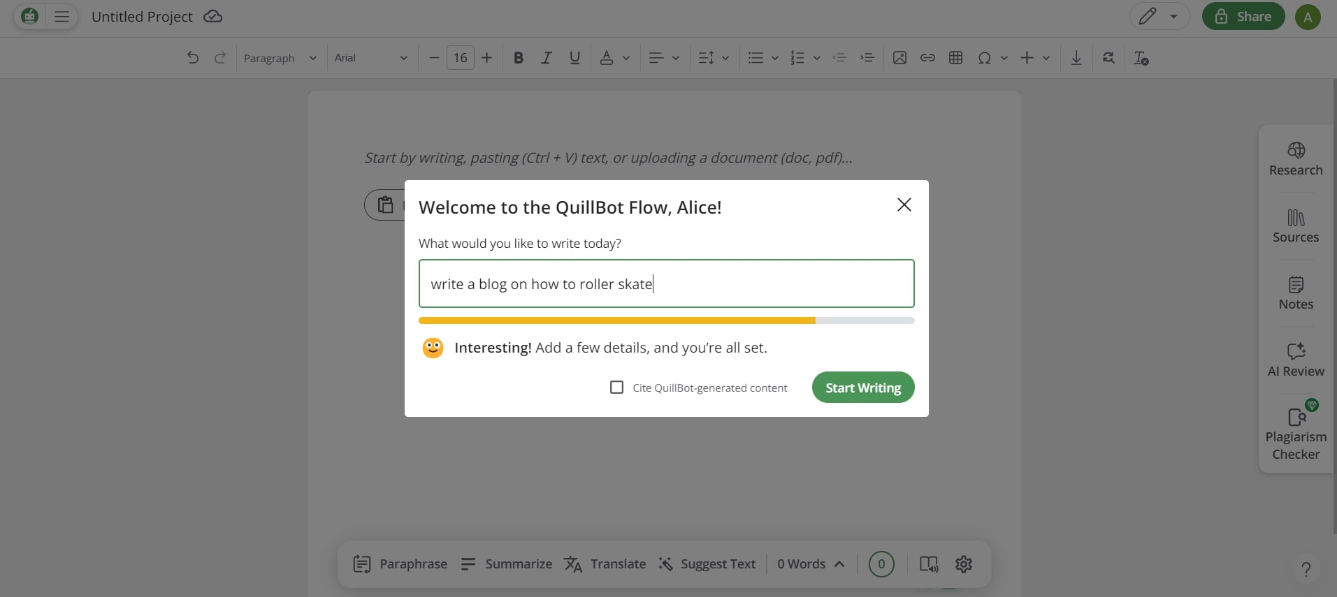 <strong>Enter Contextual Information</strong>
