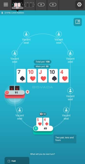 Texas Hold'em Bovada