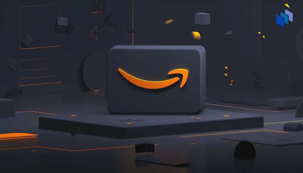 Amazon logo on a box