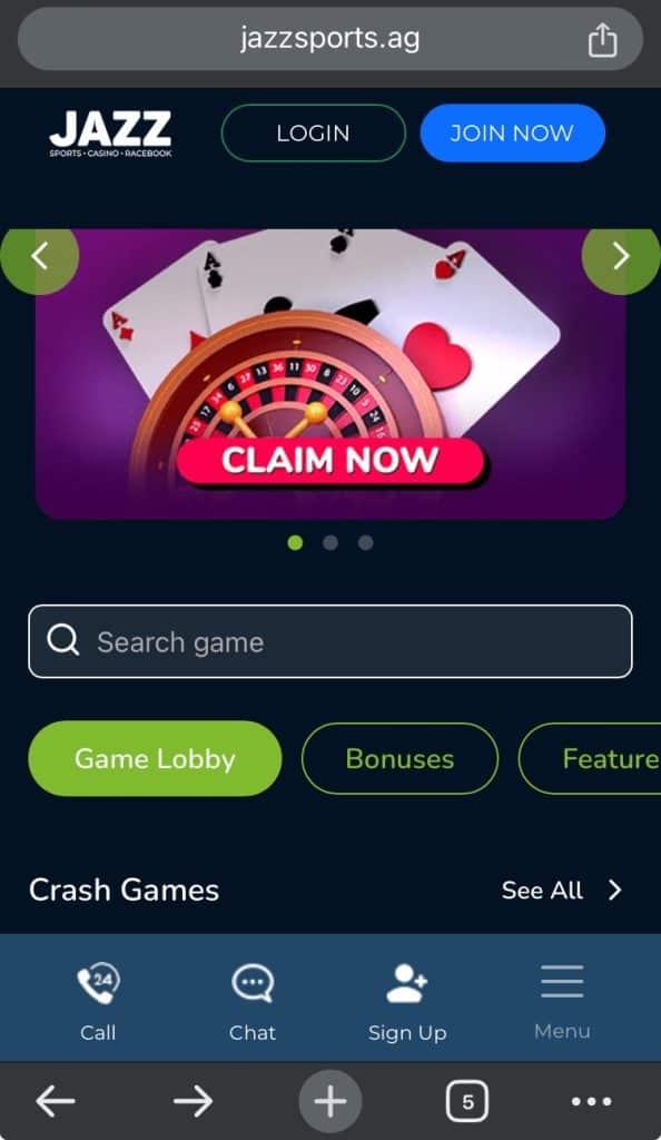 Jazz Casino Features
