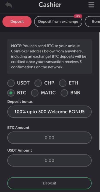 Make a Deposit